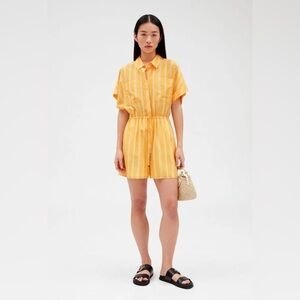 CLAUDIE PIERLOT | Cotton Silk striped Romper | size small